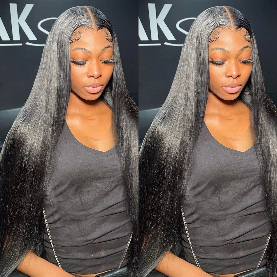 Lace Front Human Hair Wigs Straight 180% Density 13x4 Lace Front Hair Virgin Human Hair Lace Wigs